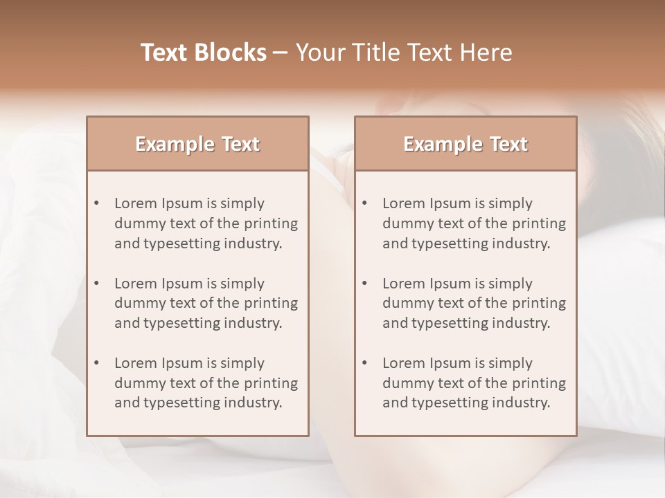 Women Bedroom Serene PowerPoint Template