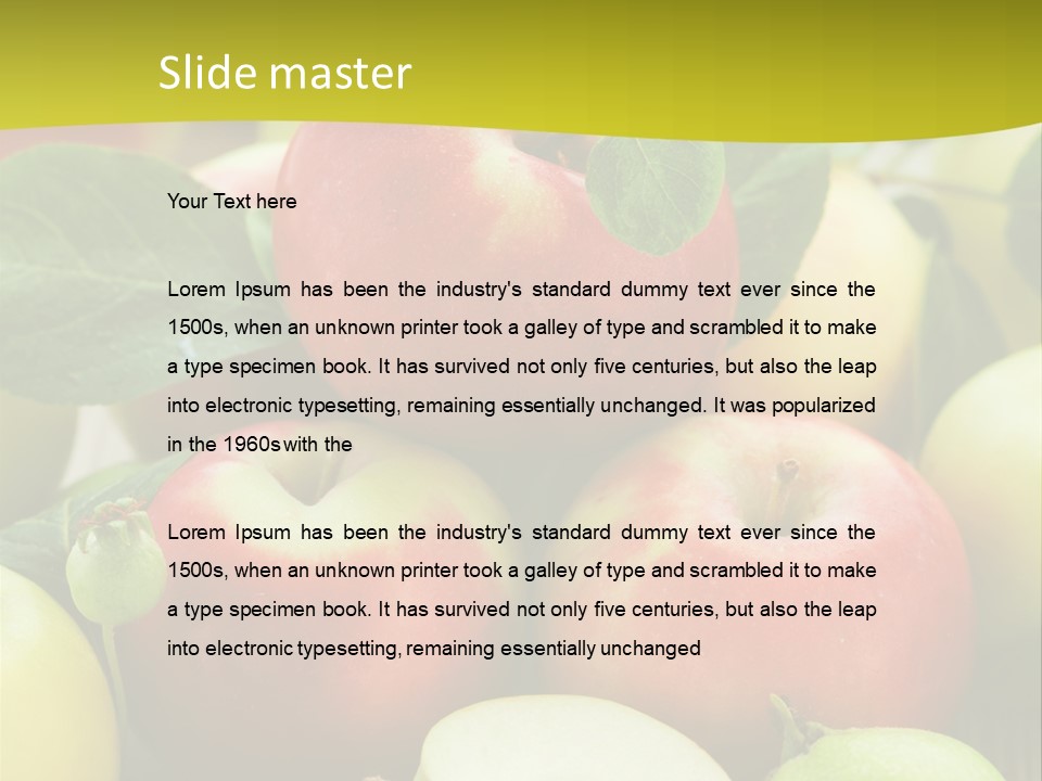 Raw Fresh Assortment PowerPoint Template