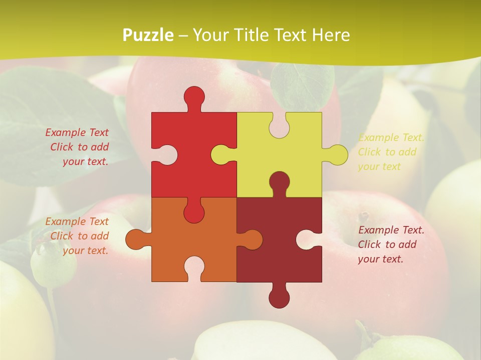 Raw Fresh Assortment PowerPoint Template