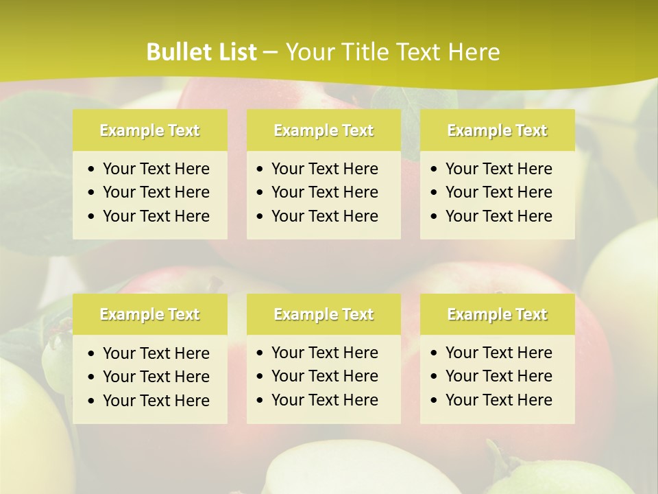 Raw Fresh Assortment PowerPoint Template