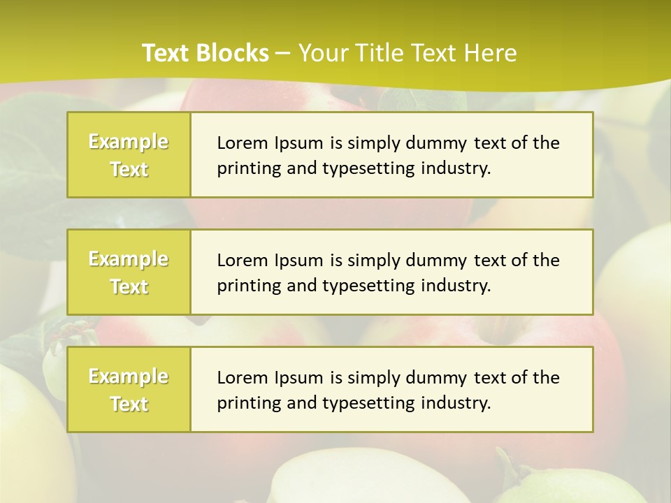 Raw Fresh Assortment PowerPoint Template