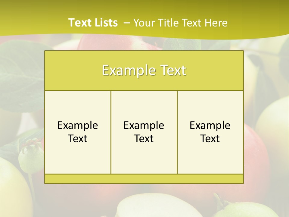 Raw Fresh Assortment PowerPoint Template