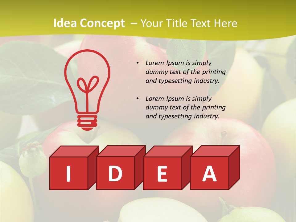 Raw Fresh Assortment PowerPoint Template