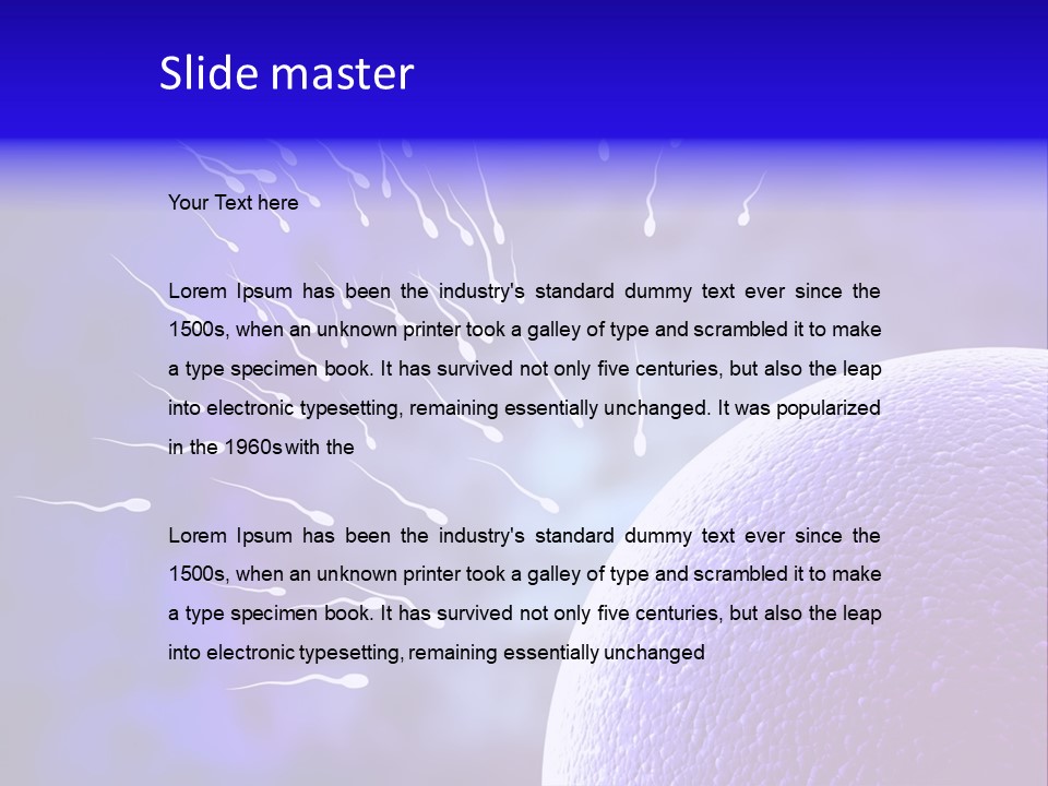 Cell Birth Fertilisation PowerPoint Template