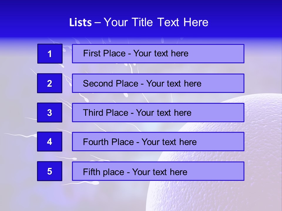 Cell Birth Fertilisation PowerPoint Template