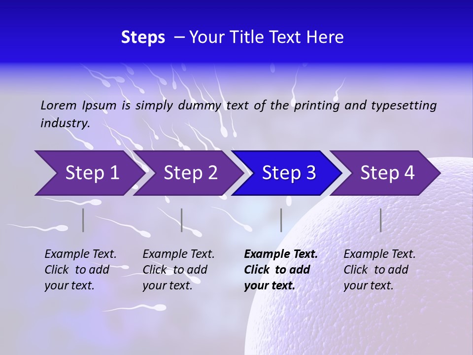 Cell Birth Fertilisation PowerPoint Template