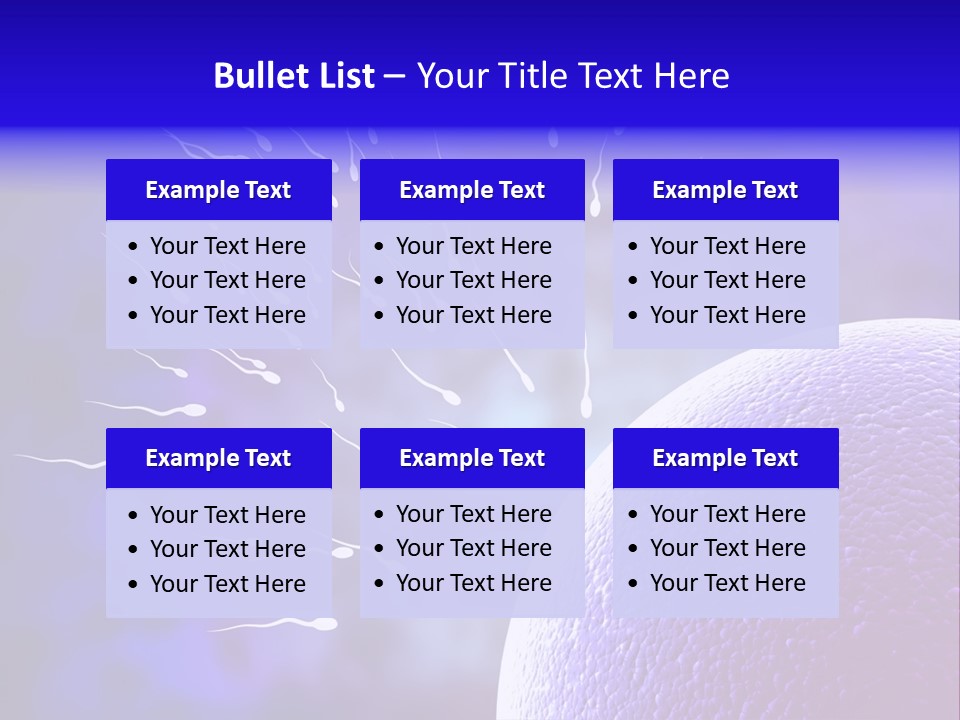 Cell Birth Fertilisation PowerPoint Template
