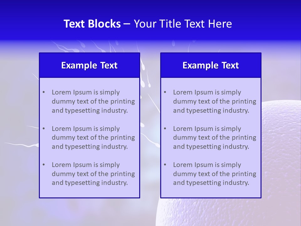 Cell Birth Fertilisation PowerPoint Template
