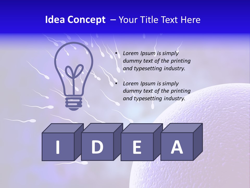 Cell Birth Fertilisation PowerPoint Template