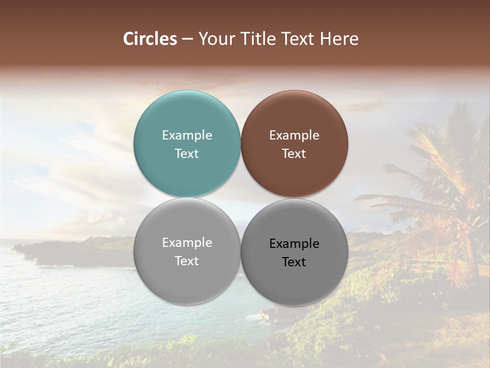 Seascape Island Mountain PowerPoint Template