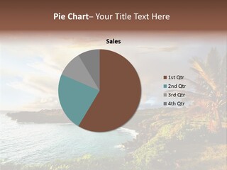 Seascape Island Mountain PowerPoint Template