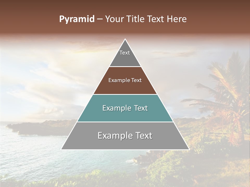 Seascape Island Mountain PowerPoint Template