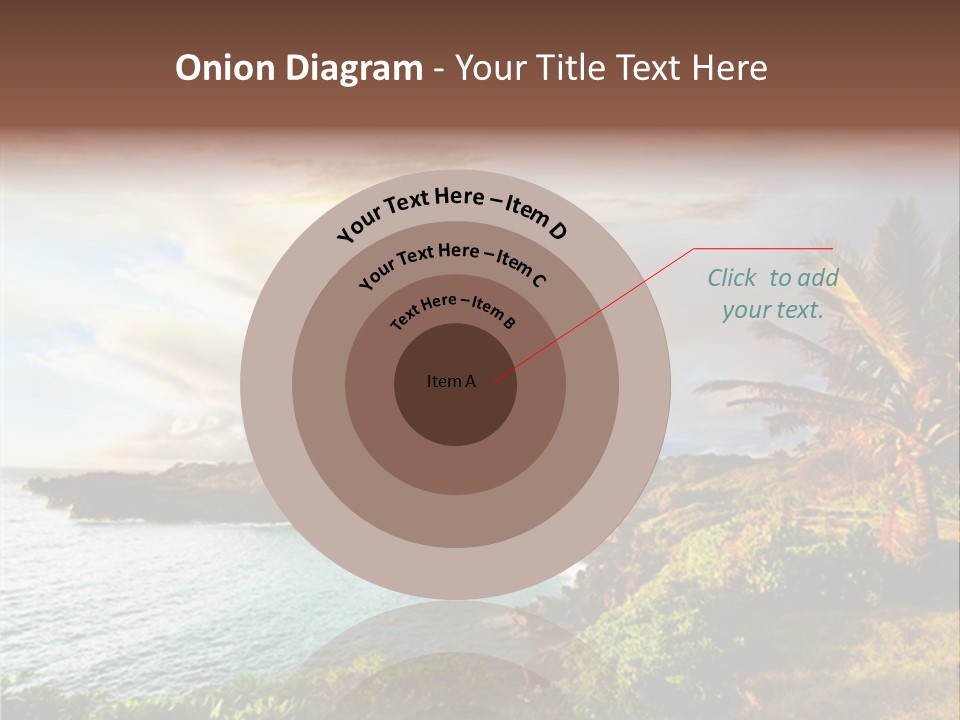Seascape Island Mountain PowerPoint Template