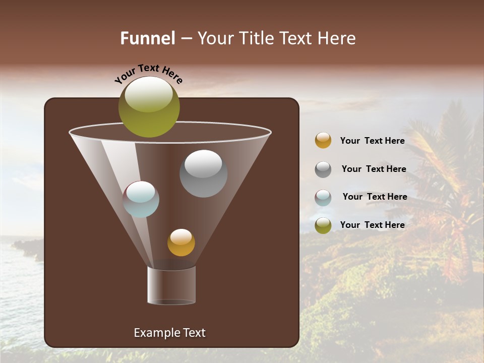 Seascape Island Mountain PowerPoint Template