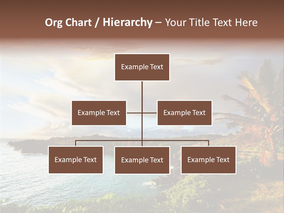 Seascape Island Mountain PowerPoint Template