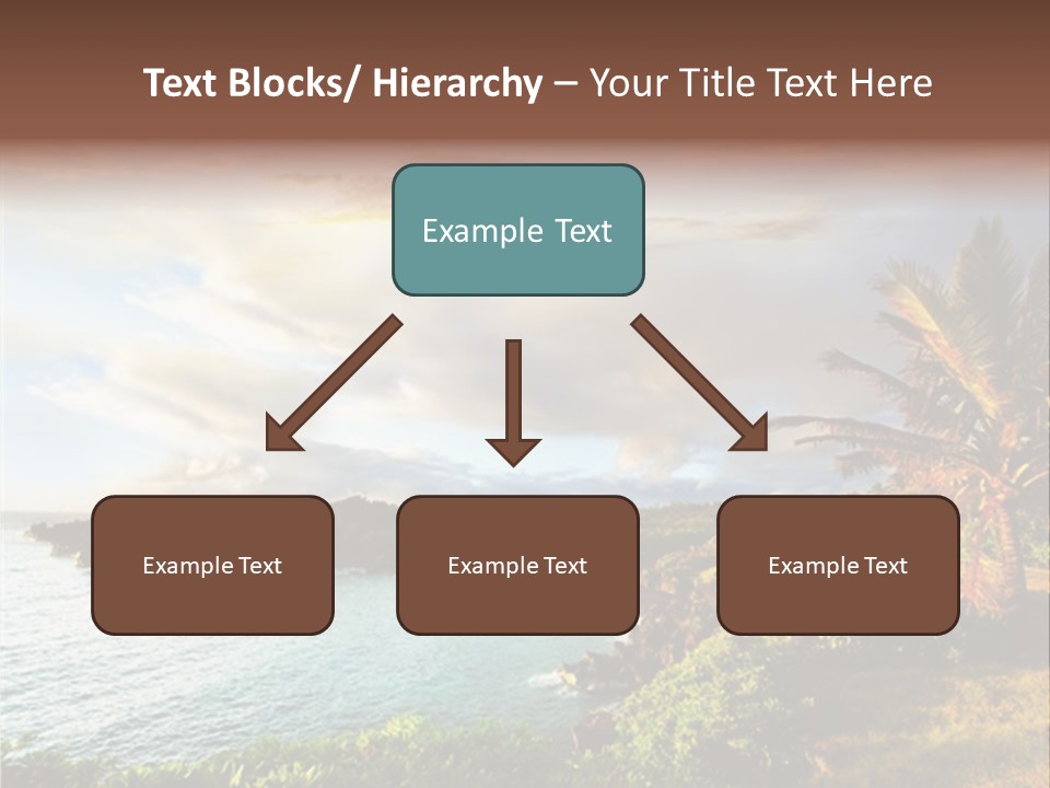 Seascape Island Mountain PowerPoint Template