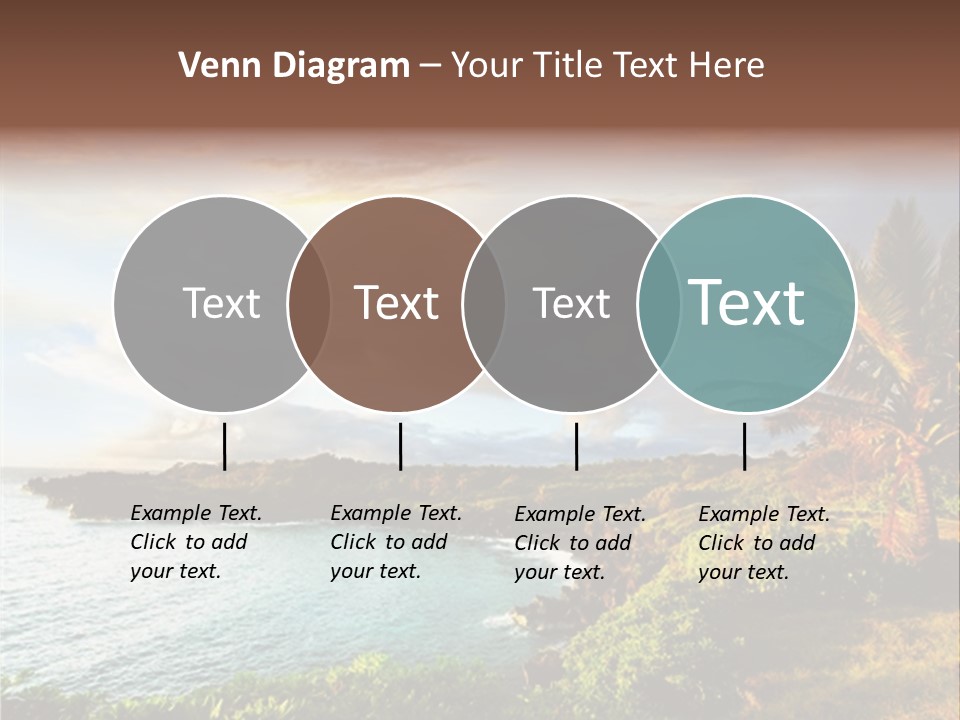 Seascape Island Mountain PowerPoint Template