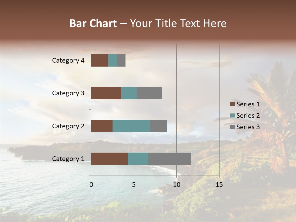 Seascape Island Mountain PowerPoint Template