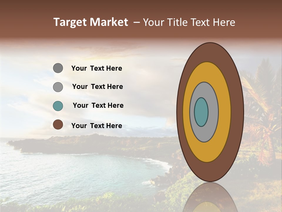 Seascape Island Mountain PowerPoint Template