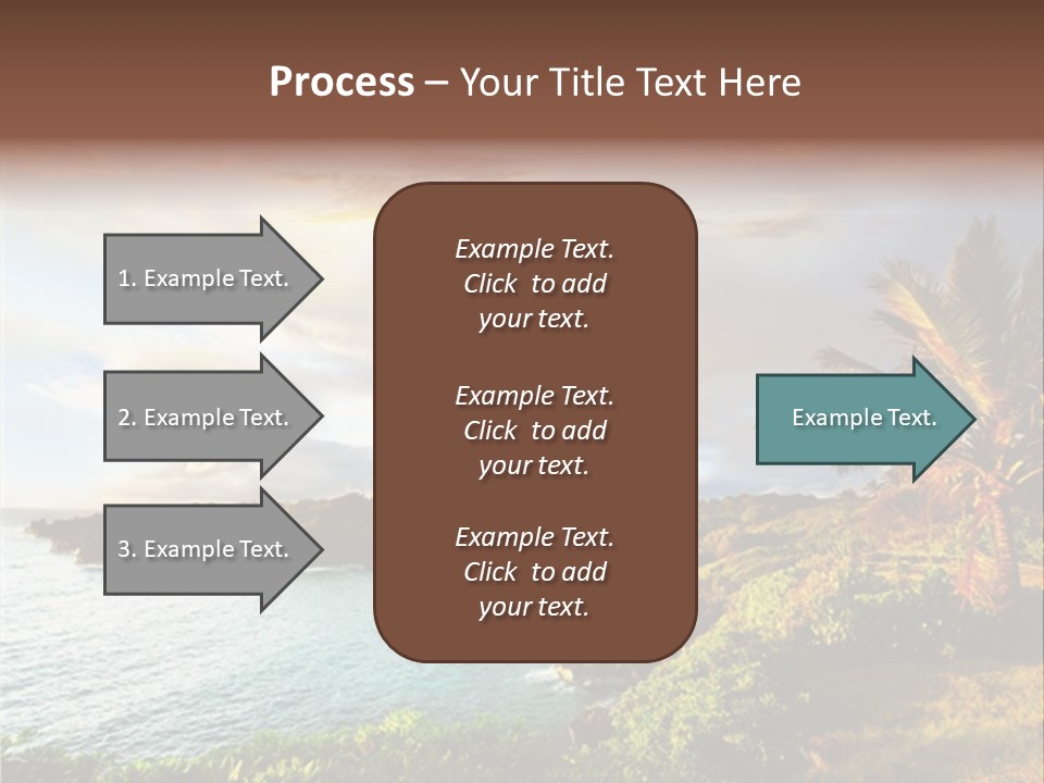 Seascape Island Mountain PowerPoint Template