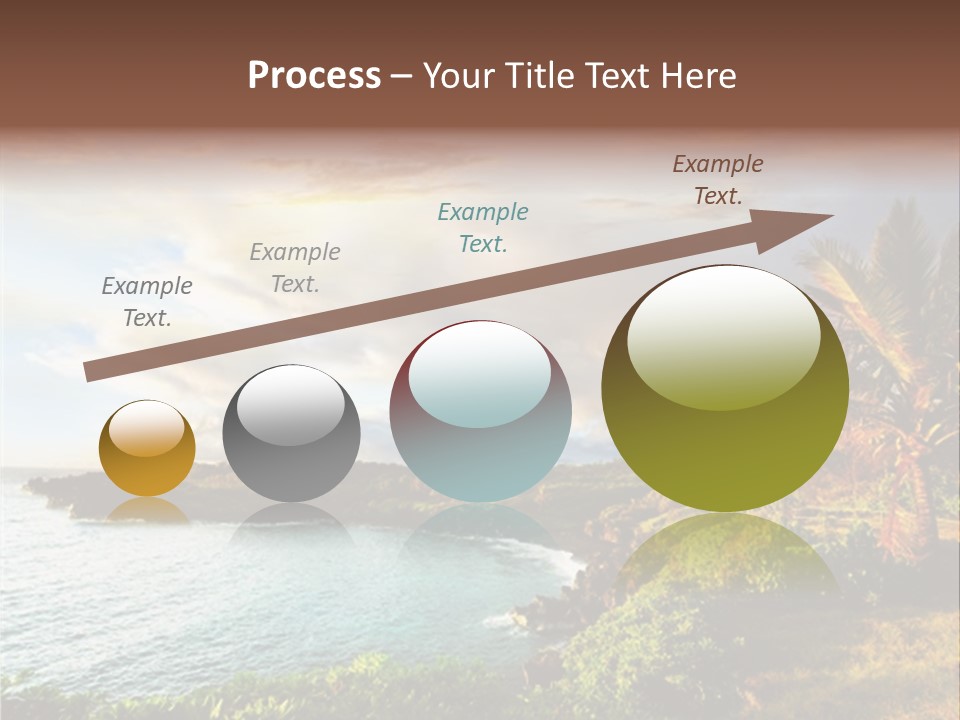 Seascape Island Mountain PowerPoint Template