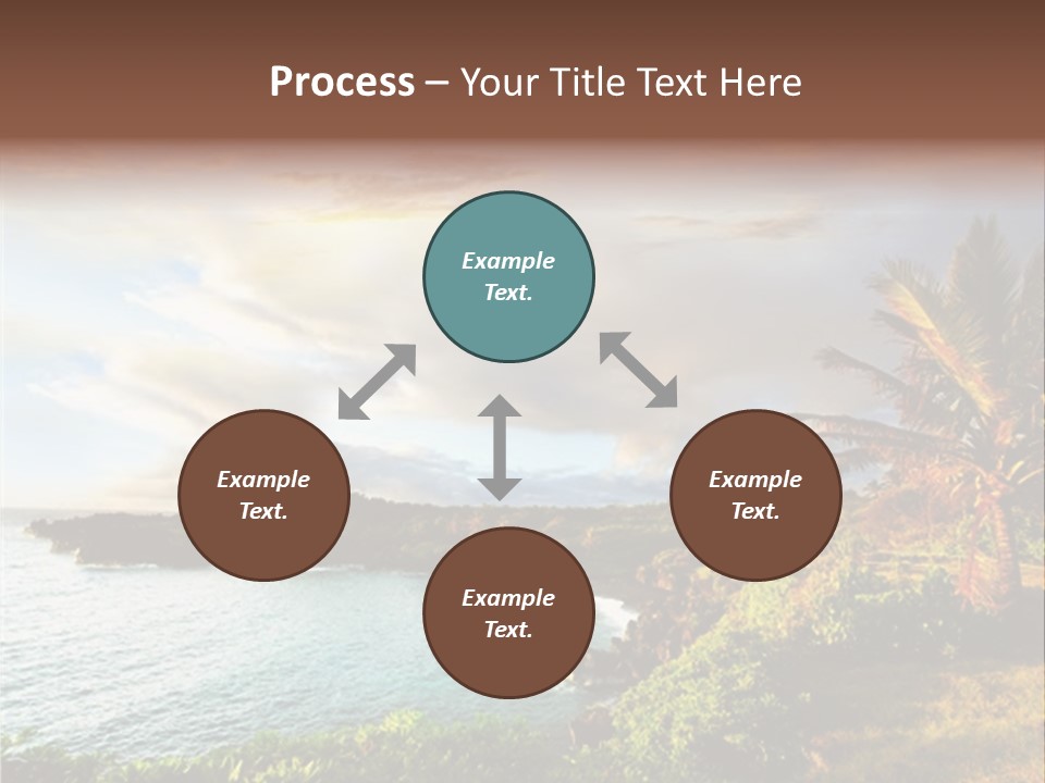 Seascape Island Mountain PowerPoint Template