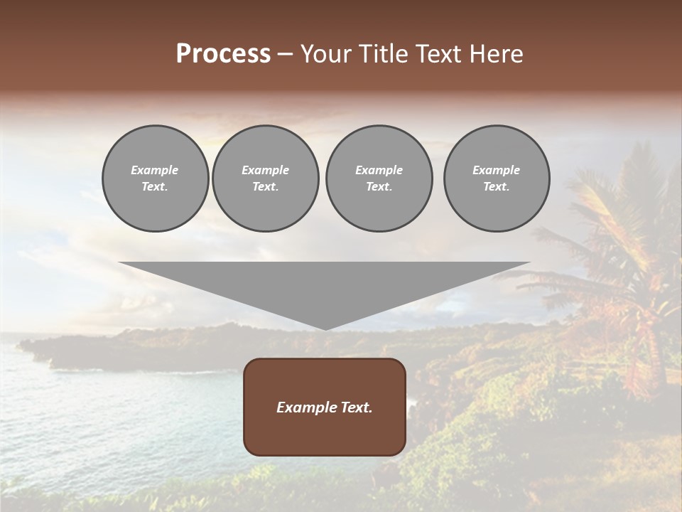 Seascape Island Mountain PowerPoint Template