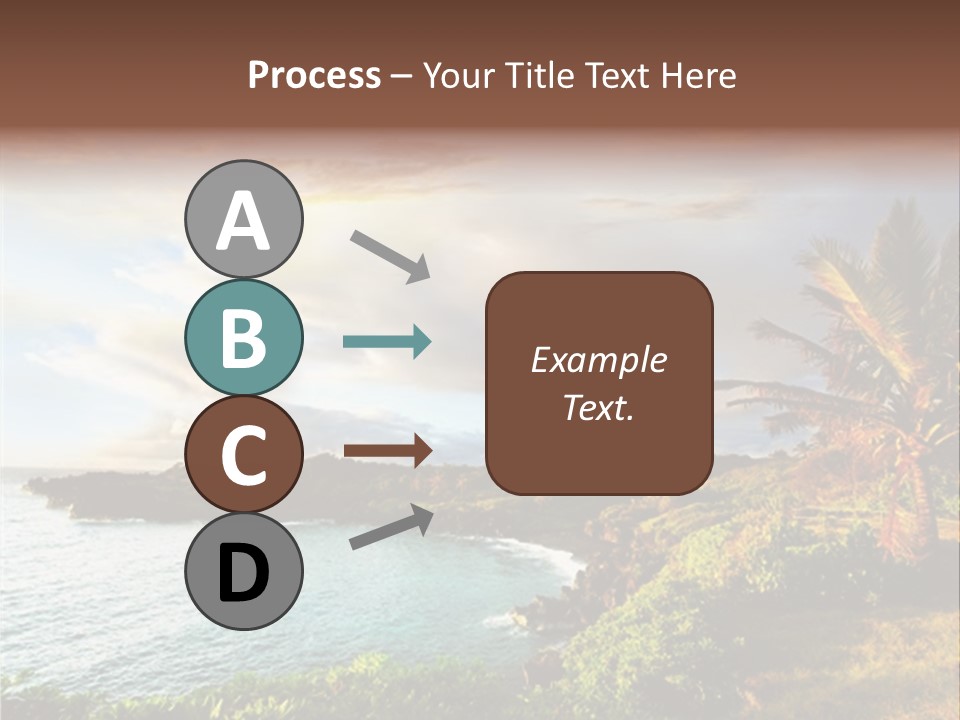 Seascape Island Mountain PowerPoint Template
