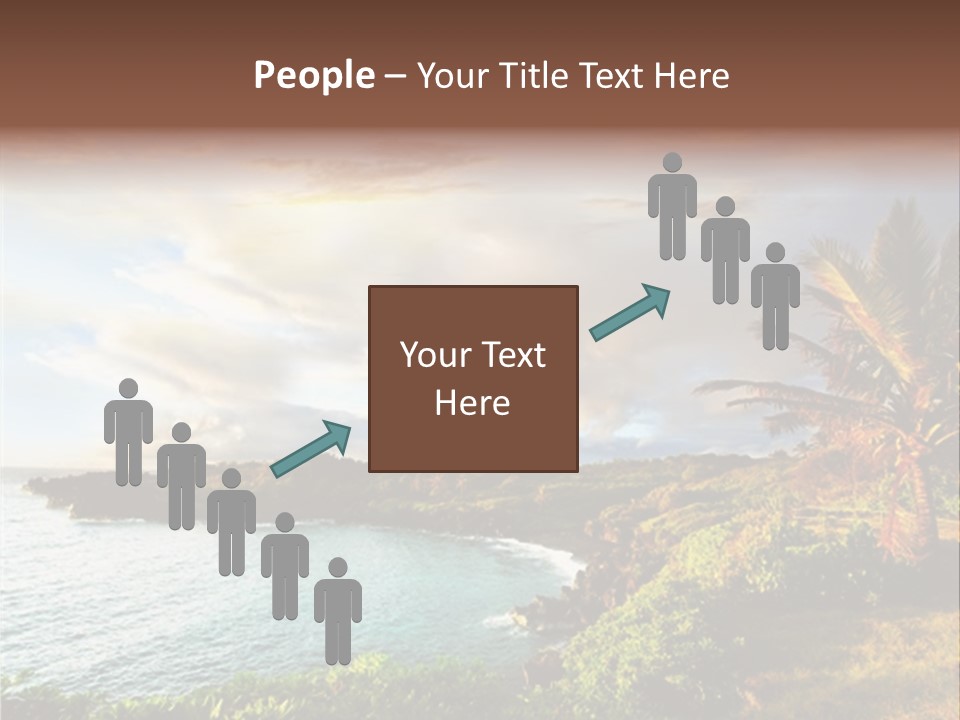 Seascape Island Mountain PowerPoint Template