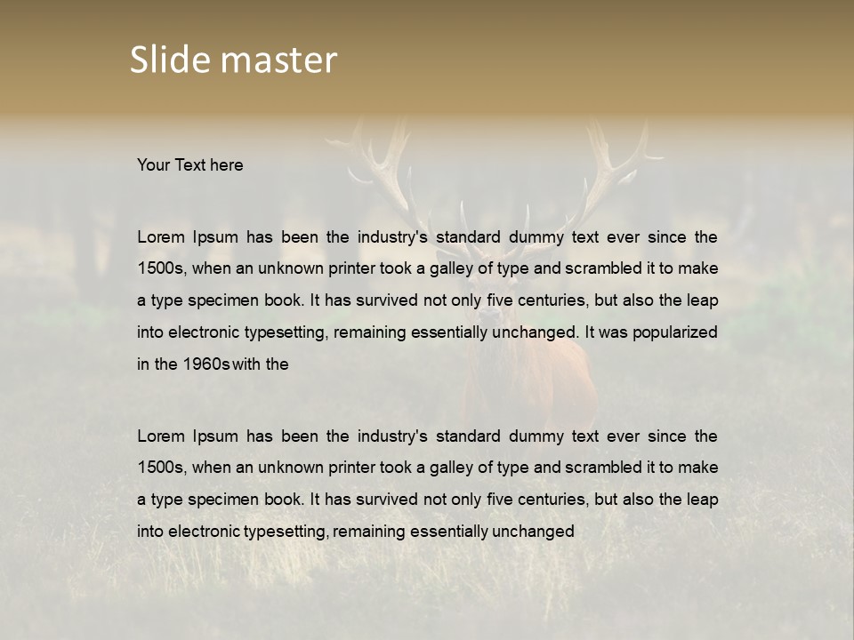 Antler Woods Holland PowerPoint Template