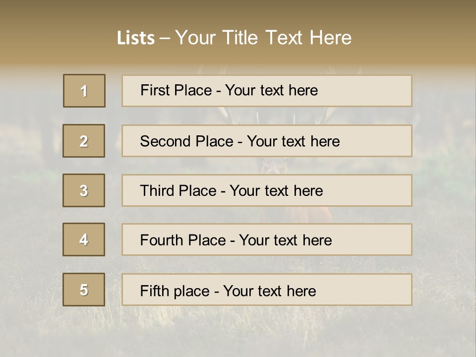 Antler Woods Holland PowerPoint Template
