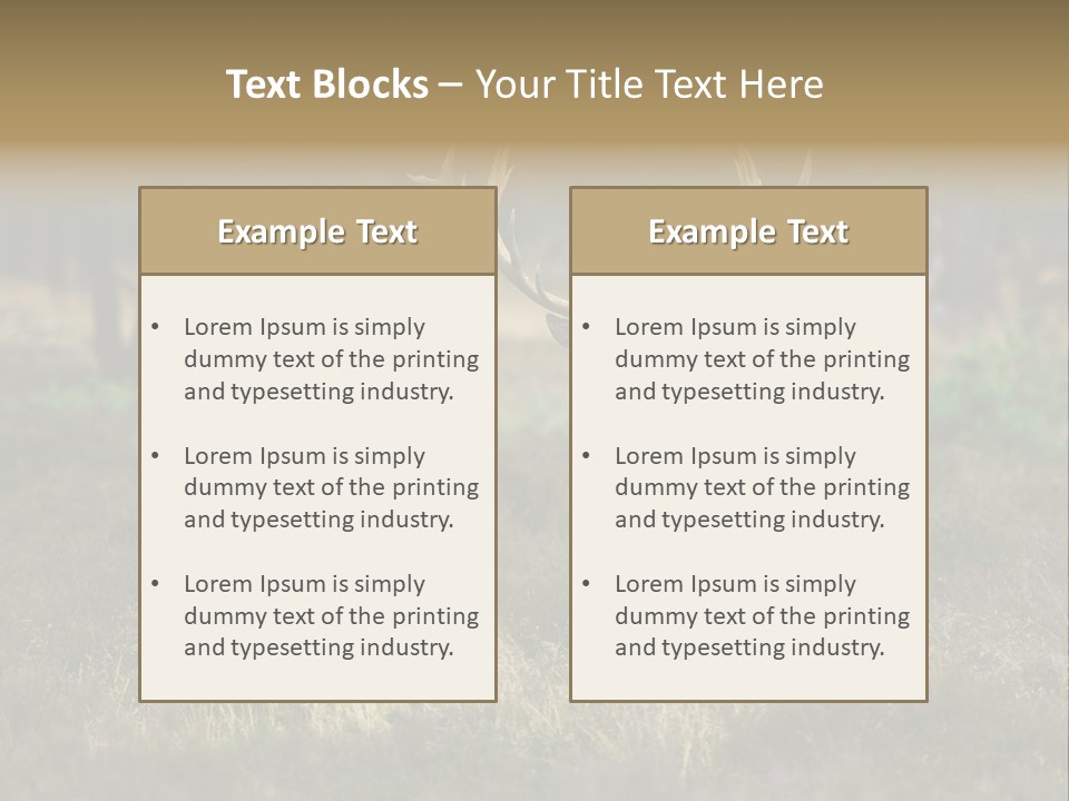 Antler Woods Holland PowerPoint Template