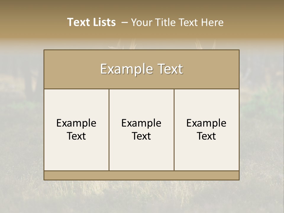 Antler Woods Holland PowerPoint Template