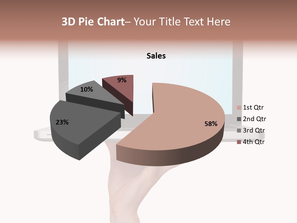 Lady Shopping Card PowerPoint Template