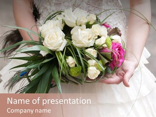 Yellow Rose Romantic PowerPoint Template