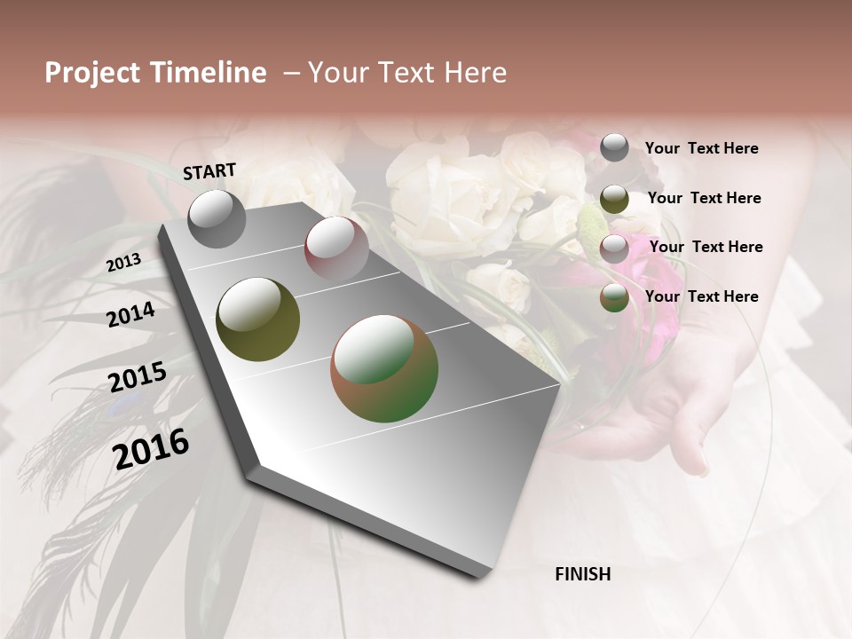 Yellow Rose Romantic PowerPoint Template