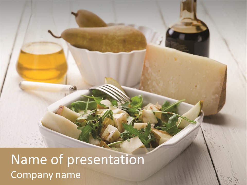 Balsamic Olive Vegetarian PowerPoint Template