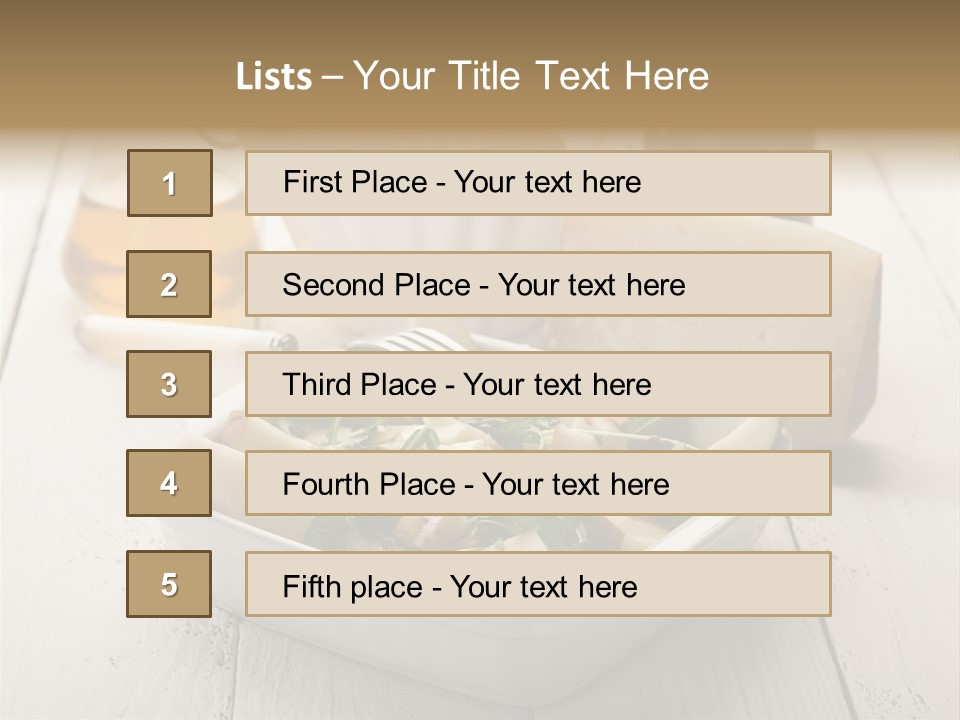 Balsamic Olive Vegetarian PowerPoint Template