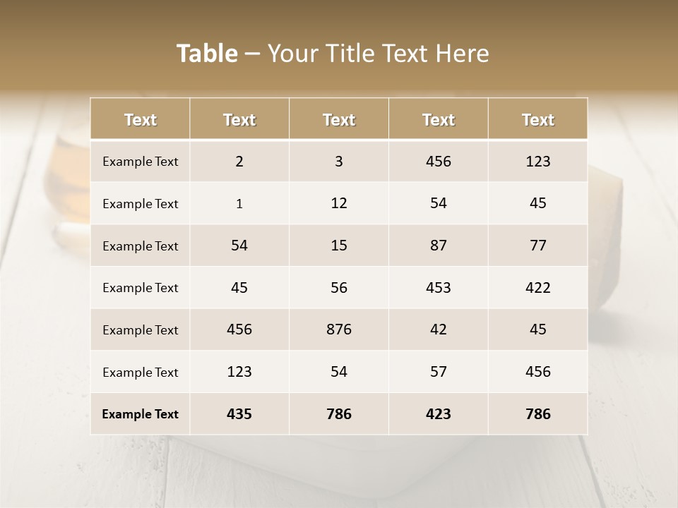 Balsamic Olive Vegetarian PowerPoint Template
