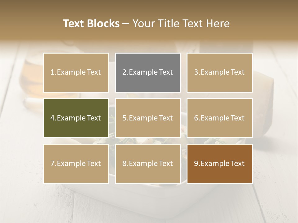 Balsamic Olive Vegetarian PowerPoint Template