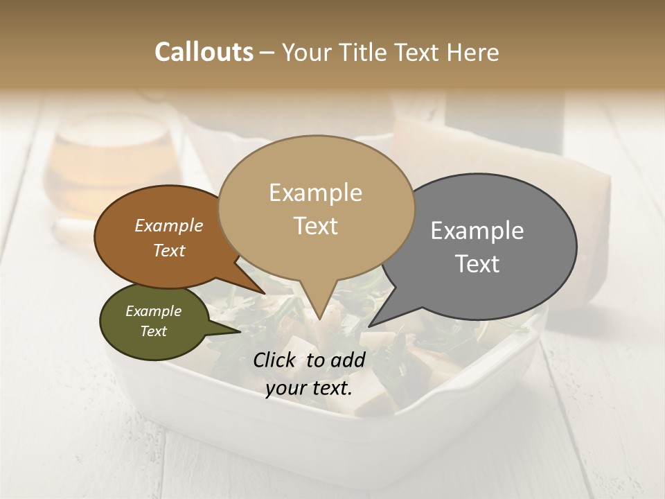 Balsamic Olive Vegetarian PowerPoint Template