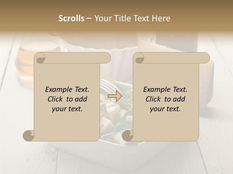 Balsamic Olive Vegetarian PowerPoint Template