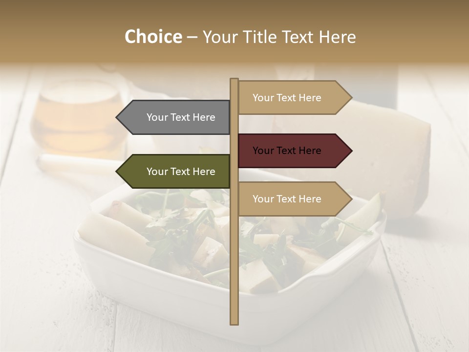 Balsamic Olive Vegetarian PowerPoint Template