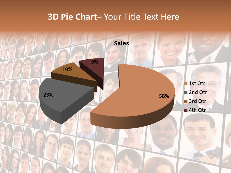 Computer Pretty Spring PowerPoint Template