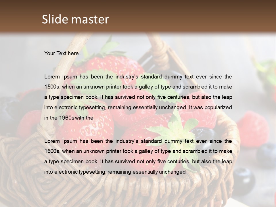 Fresh Harvest Raw PowerPoint Template