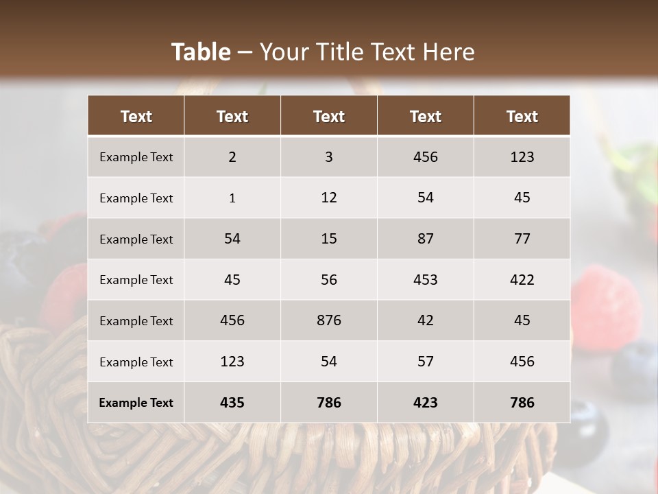 Fresh Harvest Raw PowerPoint Template