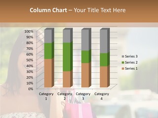 Female Elysees Happy PowerPoint Template