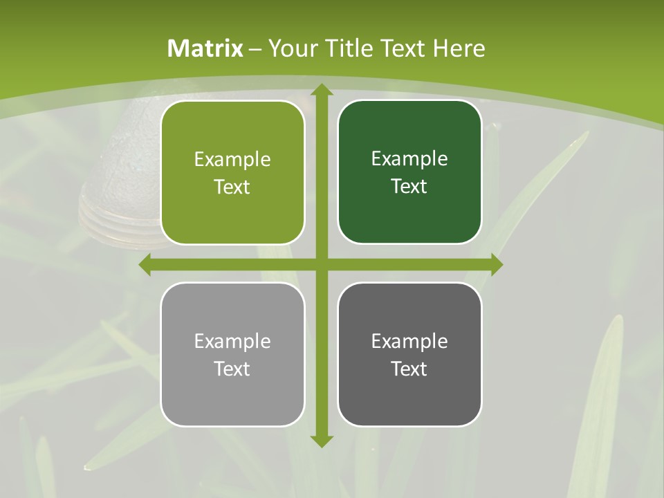 Turn Object Metallic PowerPoint Template