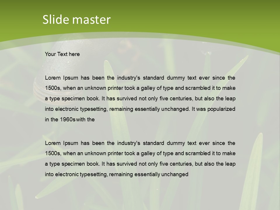 Turn Object Metallic PowerPoint Template