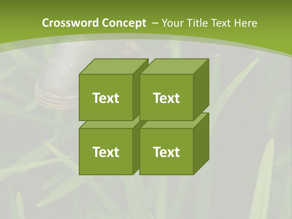 Turn Object Metallic PowerPoint Template